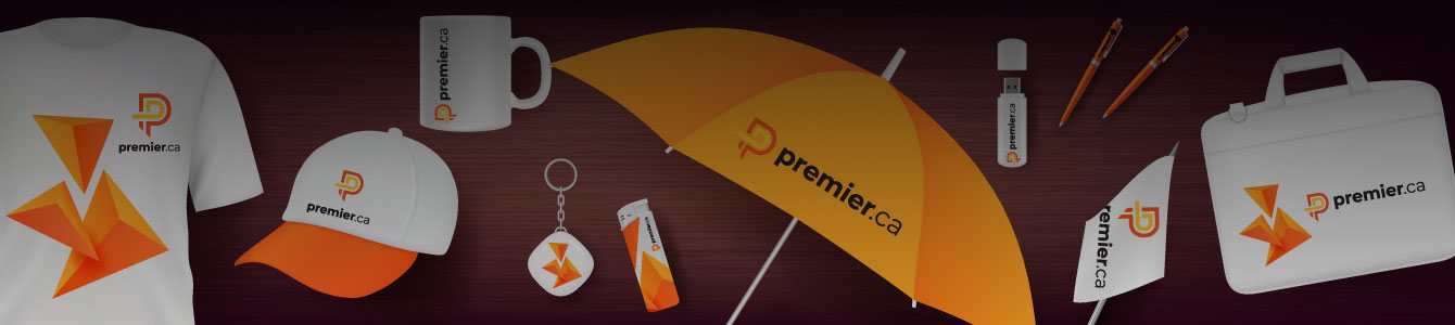 Custom branded promotional products at Premier.ca